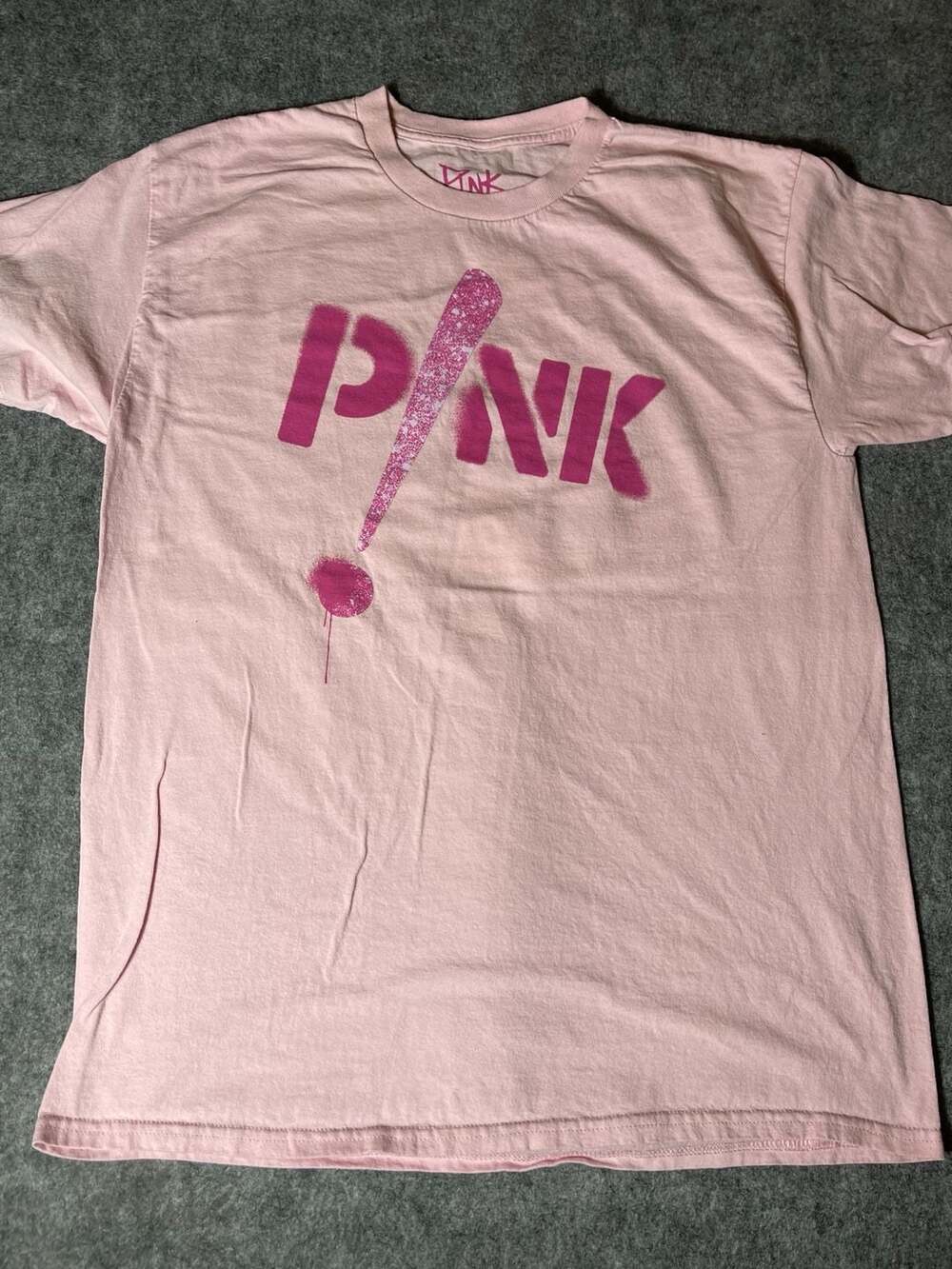 P!nk Trustfall Era Bubblegum Graphic T-Shirt Pink Size Large